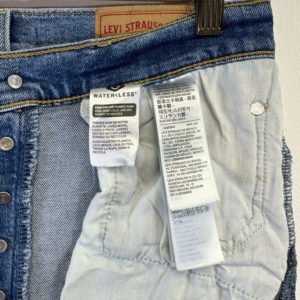 Levi's Ribcage Straight Ankle Jeans, Medium Blue Wash, Size 25 X 27 - Picture 7 of 12